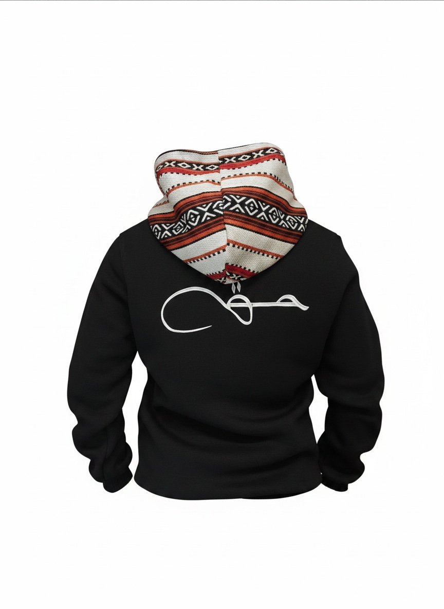 Haq (حق) Arabic Embroidered Hoodie | Sadu Edition