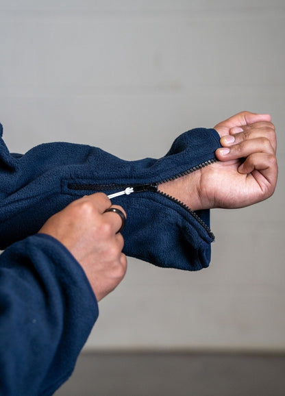 Dual Fabric Hooded Fleece Thobe