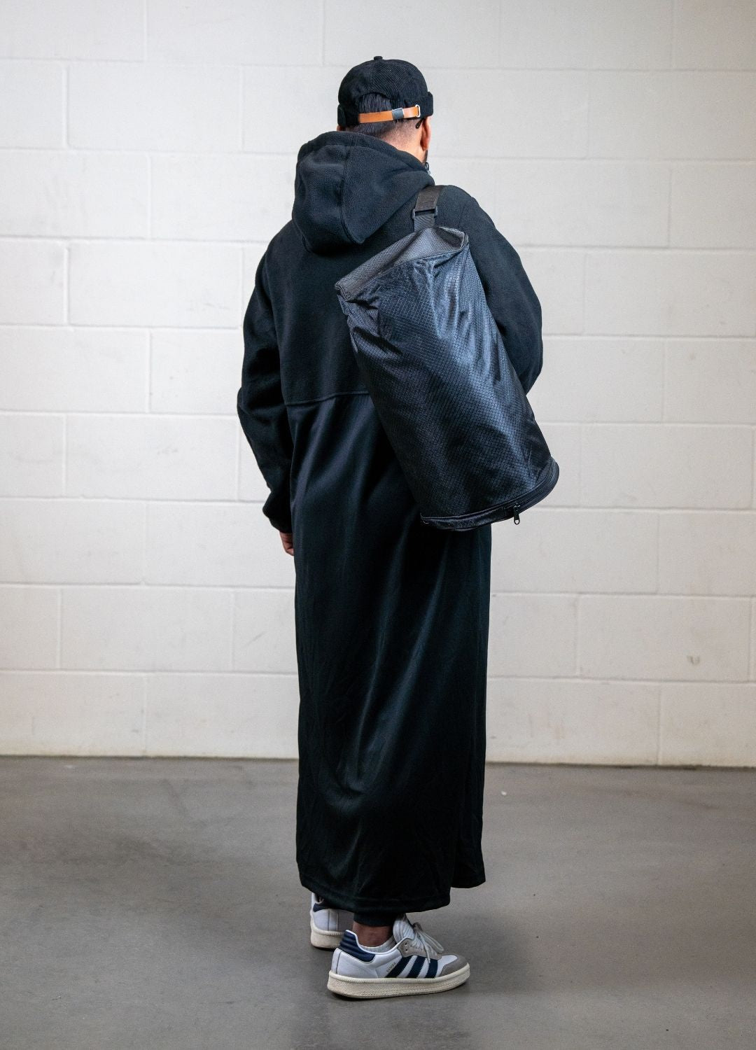 Dual Fabric Hooded Fleece Thobe