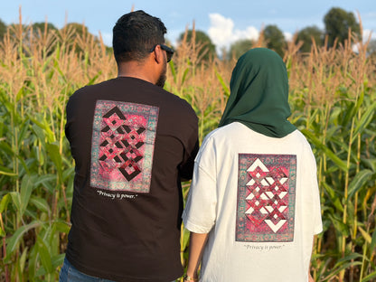 Privacy is Power Persian Inspired Oversized T-Shirt
