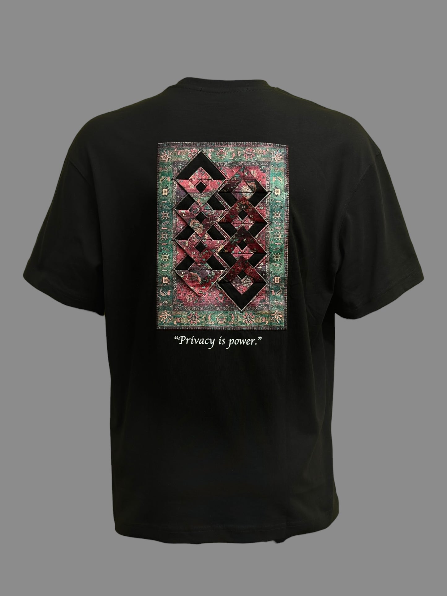 Privacy is Power Persian Inspired Oversized T-Shirt