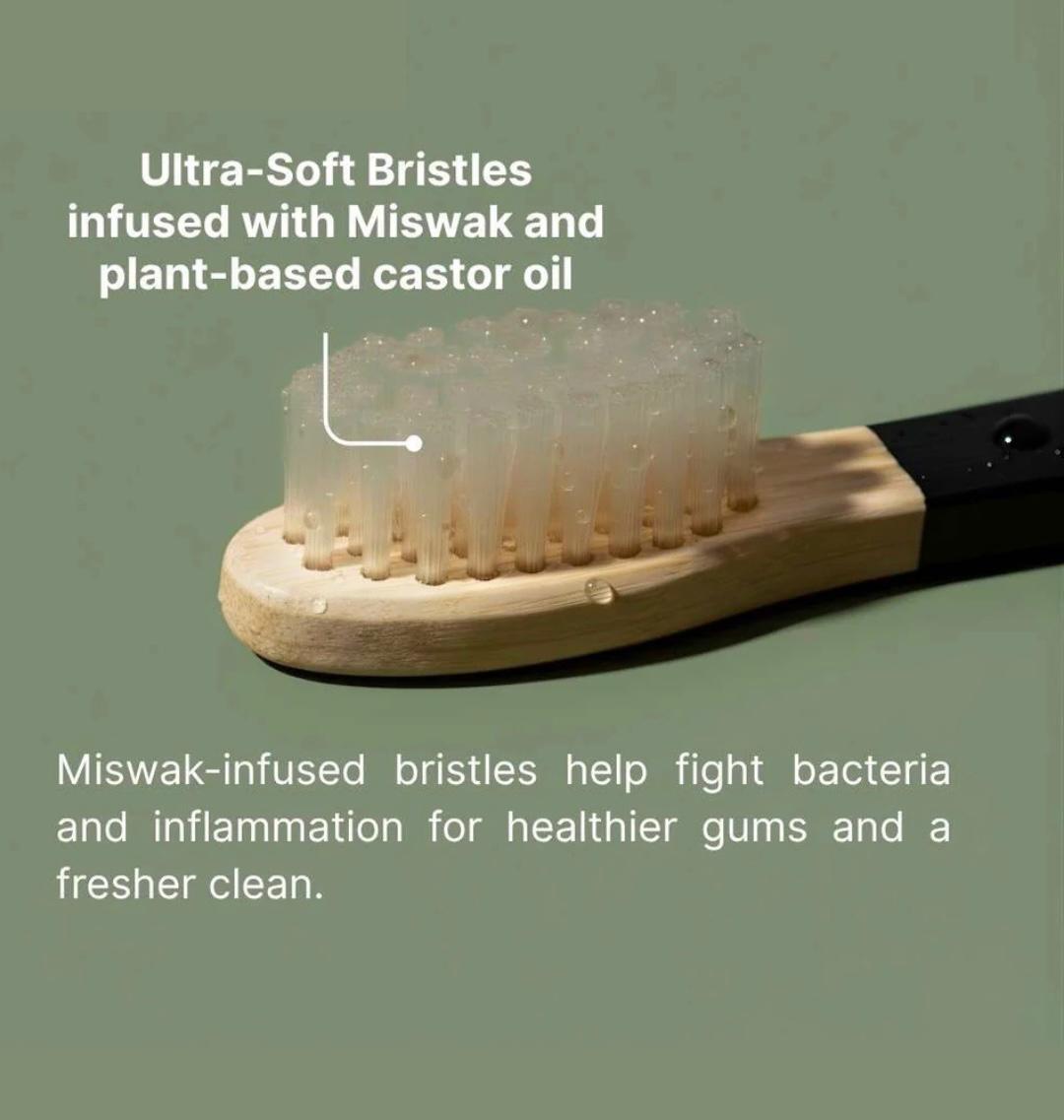 Miswak Infused Bamboo Toothbrush