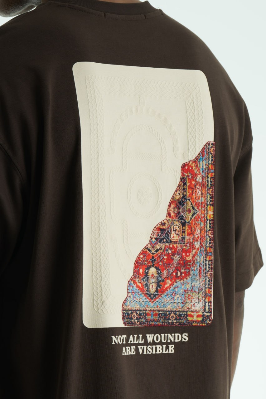 Not All Wounds Are Visible Persian Inspired Oversized T-Shirt