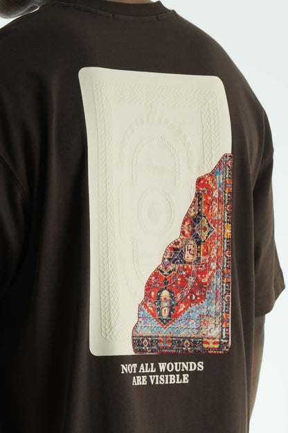 Not All Wounds Are Visible Persian Inspired Oversized T-Shirt