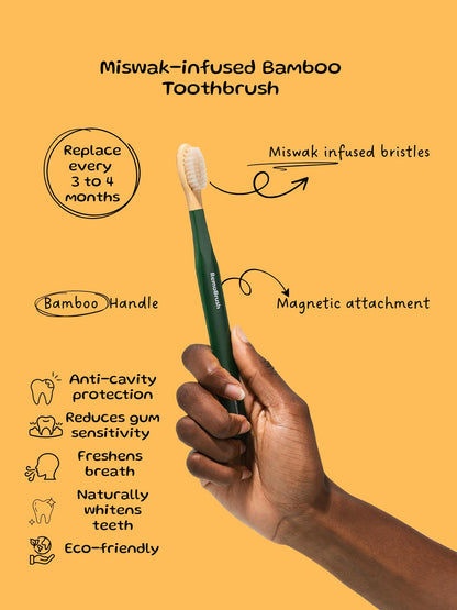 Miswak Infused Bamboo Toothbrush